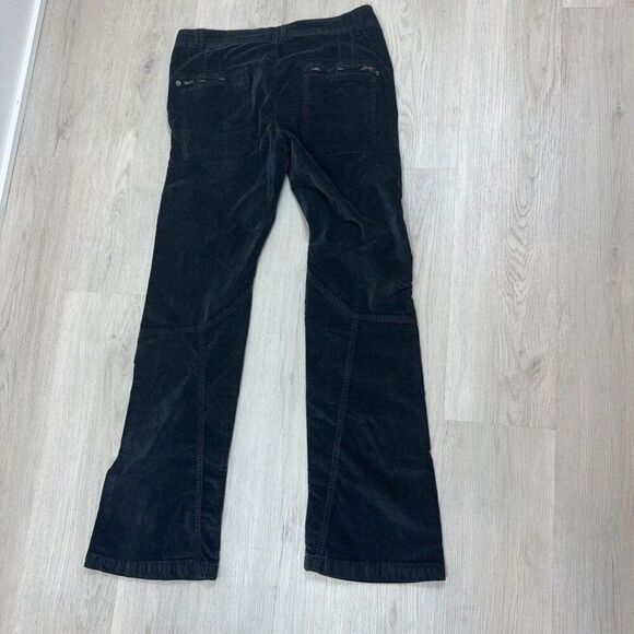 Free People Hit Back Slim Flare Pants Womens 8 Black Velvet NEW - Picture 3 of 4